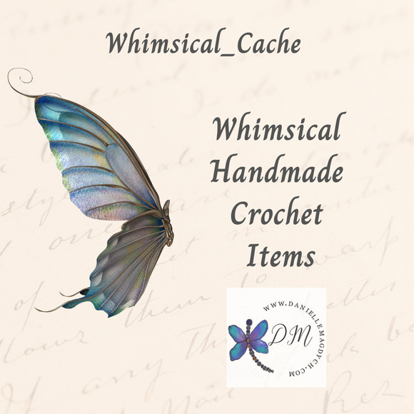 Artisan Made Beaded Dragonfly Keychain Crochet Wings Disco Ball Head Purse Charm - Picture 7 of 10